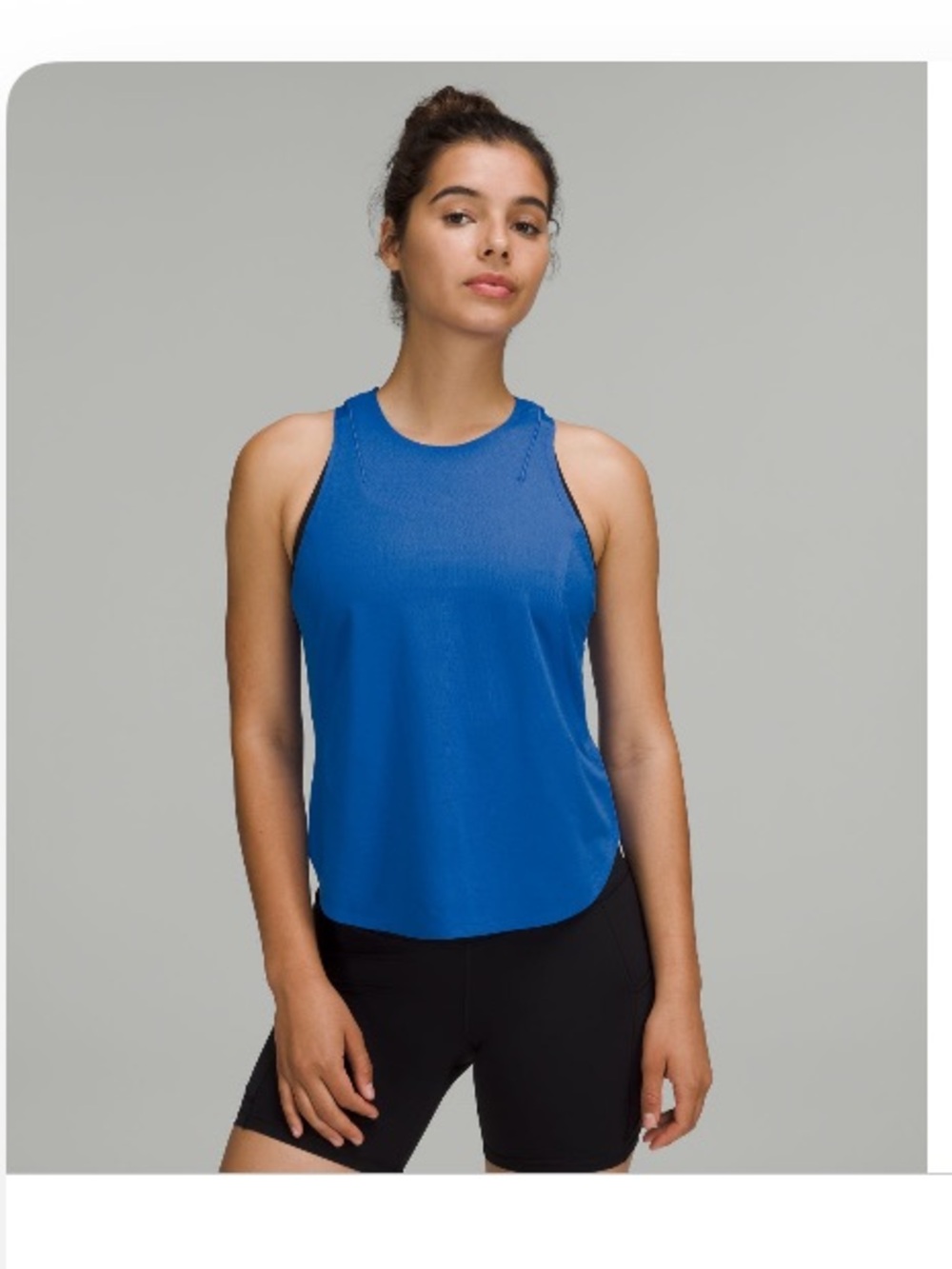 lululemon athletica Blue Racerback Tank Top